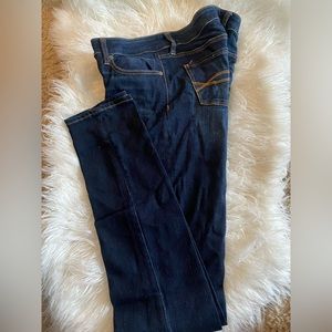 A&F Super skinny jeans in dark wash
